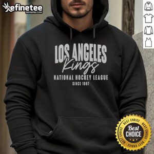 Official Los Angeles Kings hoodie, NHL apparel since 1967, showcasing team logo and colors for fans and players.