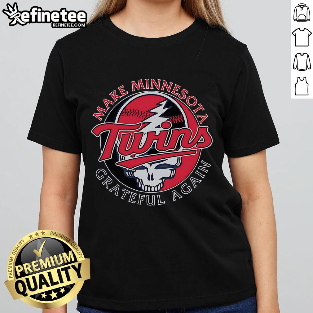 Official Minnesota Twins Grateful Again ladies tee featuring a stylish design perfect for fans and casual wear.