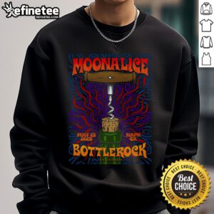 Alt Text: Official May 25, 2025 Live Moonalice Napa CA Sweatshirt featuring vibrant design and concert details.