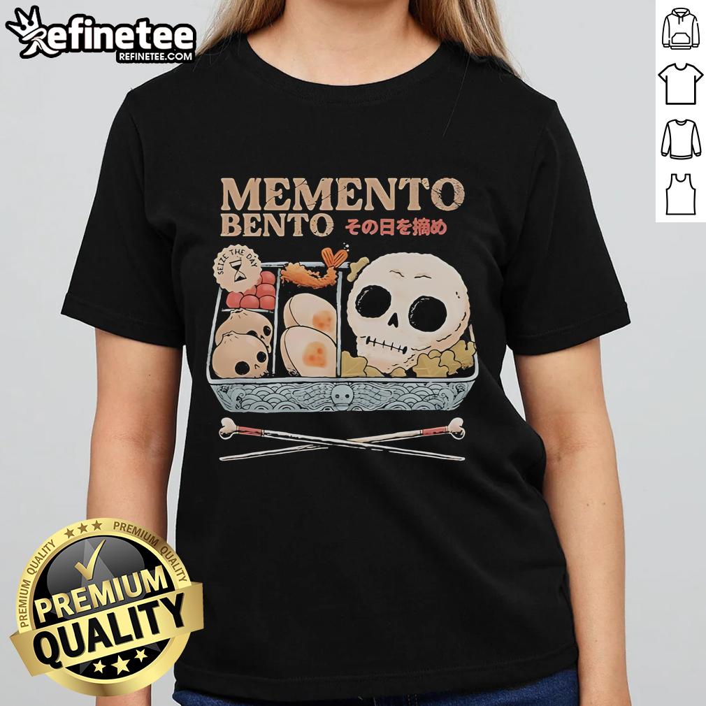 Official Memento Bento Seize The Day Ladies Tee featuring a stylish design perfect for everyday wear.