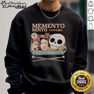 Alt Text: Official Memento Bento 'Seize The Day' Sweatshirt in vibrant colors, perfect for casual wear and motivational style.