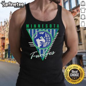 Official Minnesota Timberwolves Mitchell & Ness Tri-Logo Tank Top featuring bold team graphics and stylish design.