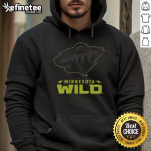 Official Minnesota Wild Highlight Reel Hoodie featuring team colors and logo, perfect for fans and game day wear.