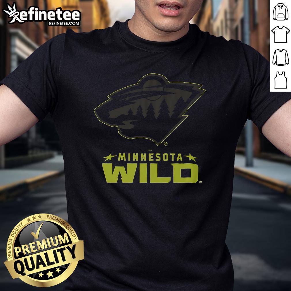 Official Minnesota Wild Highlight Reel T-Shirt featuring team logo and vibrant design for hockey fans.