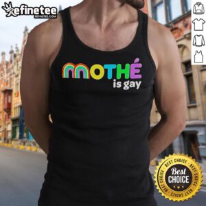 Official Mother Is Gay Rainbow Tank Top featuring vibrant colors and a bold design celebrating LGBTQ+ pride.