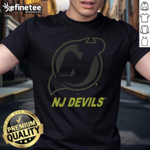 Official New Jersey Devils Highlight Reel T-Shirt featuring team logo and vibrant graphics, perfect for fans.