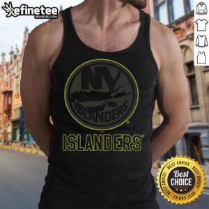 Official New York Islanders highlight reel tank top featuring team logo and vibrant graphics for fans and players alike.