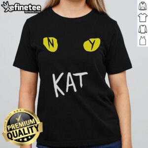 Alt Text: Official New York Knicks Kat Playball Ladies Tee featuring team colors and logo, perfect for female fans.