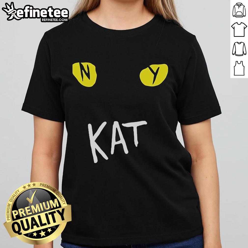 Alt Text: Official New York Knicks Kat Playball Ladies Tee featuring team colors and logo, perfect for female fans.