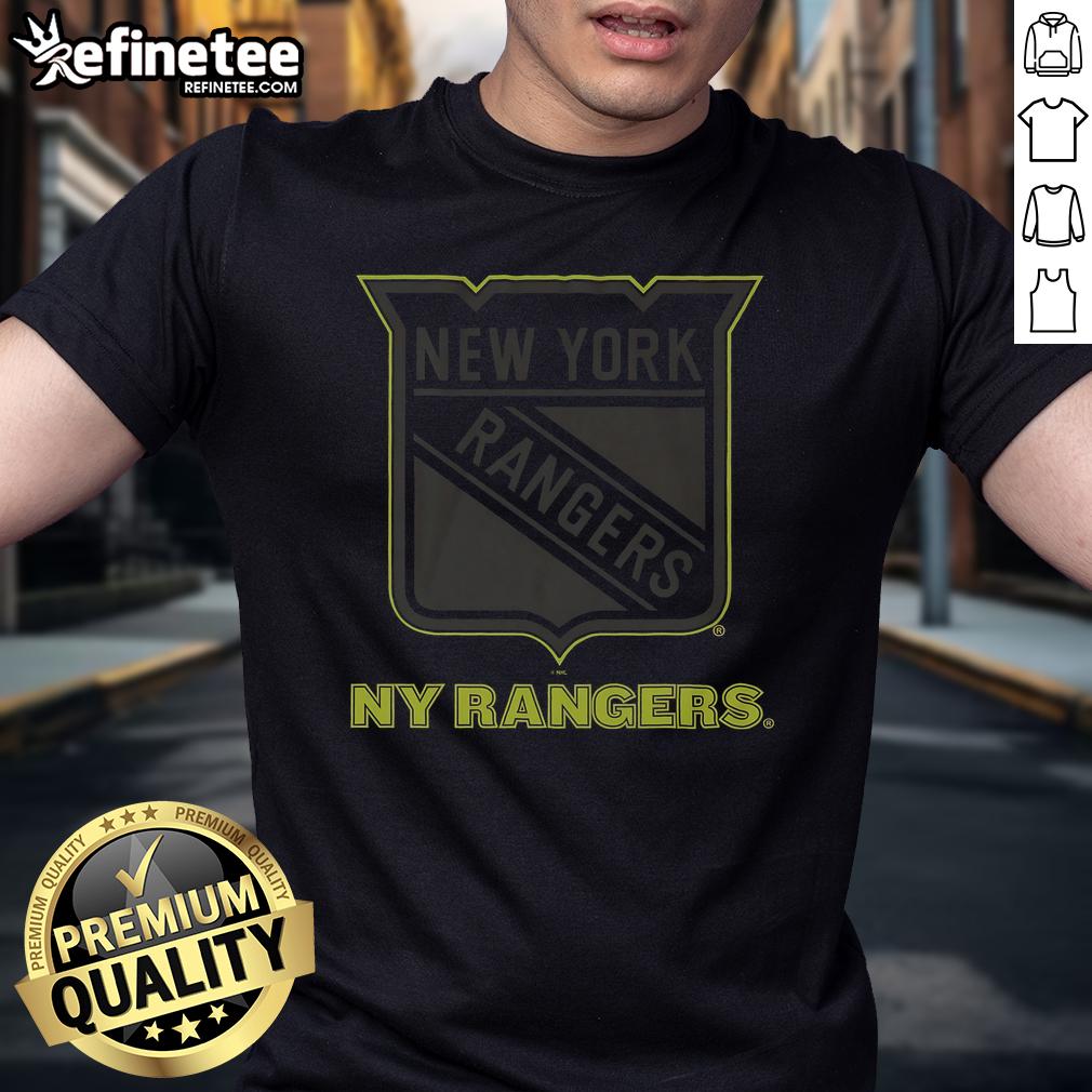 Official New York Rangers Highlight Reel T-Shirt featuring team logo and vibrant graphics, perfect for fans.