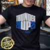 Official Oklahoma City Thunder Up 2025 Playoffs T-Shirt featuring team logo and vibrant colors for fans.
