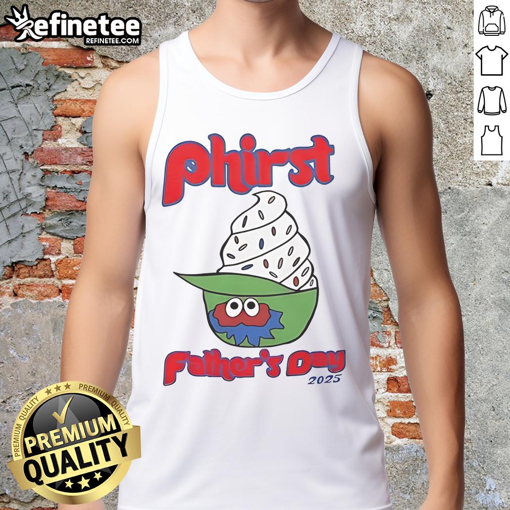 Official Phillies Phirst Father's Day 2025 tank top featuring a stylish design for proud dads and baseball fans.