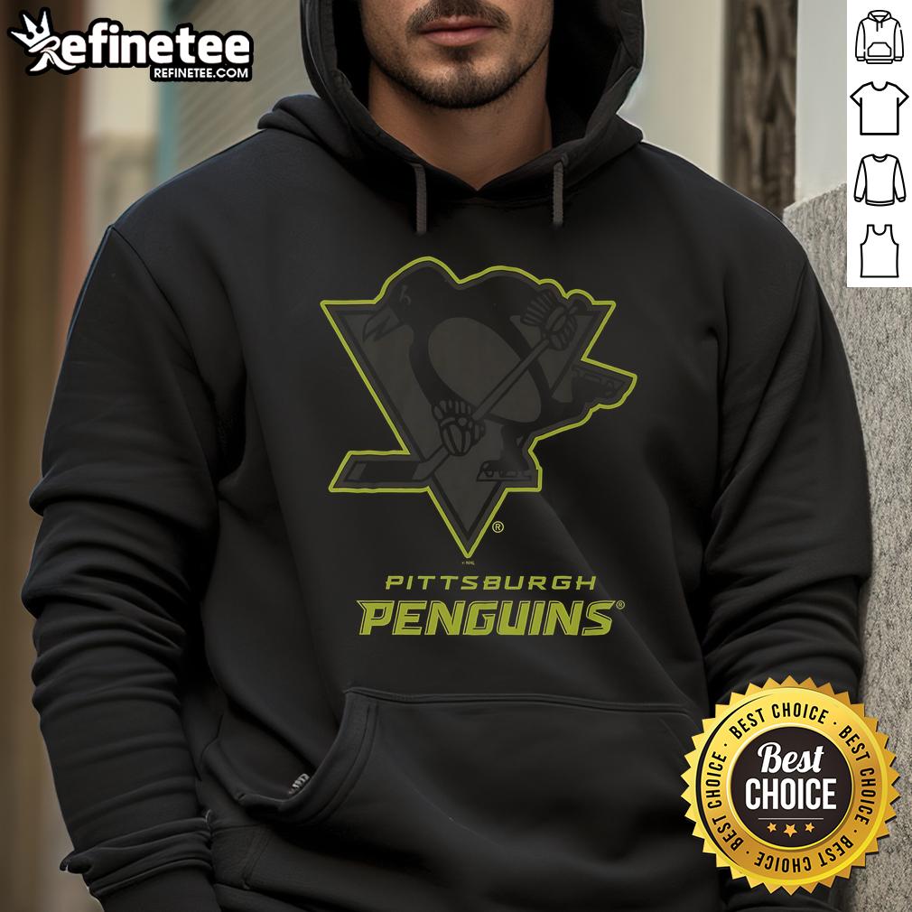 Alt Text: Official Pittsburgh Penguins Highlight Reel Hoodie featuring team colors and logo, perfect for fans and game day wear.
