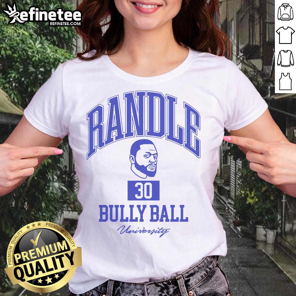 Official Randle 30 Bully Ball University Ladies Tee in stylish design, perfect for fans and casual wear.