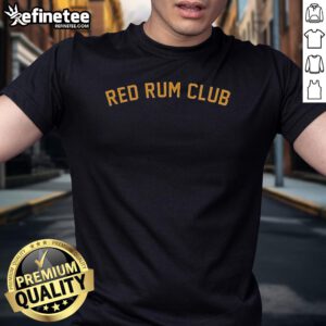 Alt Text: Official Red Rum Club logo t-shirt featuring bold graphic design in vibrant colors, perfect for fans of the band.