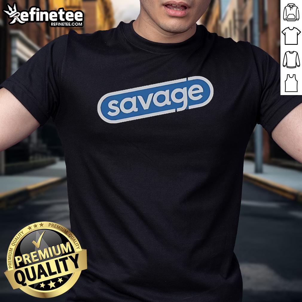 Alt Text: Official Savage Snappy Logo T-Shirt featuring a bold graphic logo on a stylish, comfortable cotton fabric.