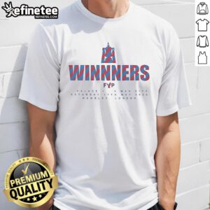 Official FA Cup Winners T-Shirt: Palace 1-0 Man City, Wembley, May 17, 2025, celebrating the historic victory.