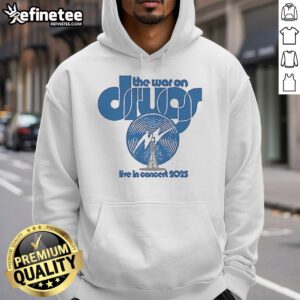 Official The War On Drugs Live In Concert 2025 hoodie featuring vibrant graphics and band logo, perfect for fans.