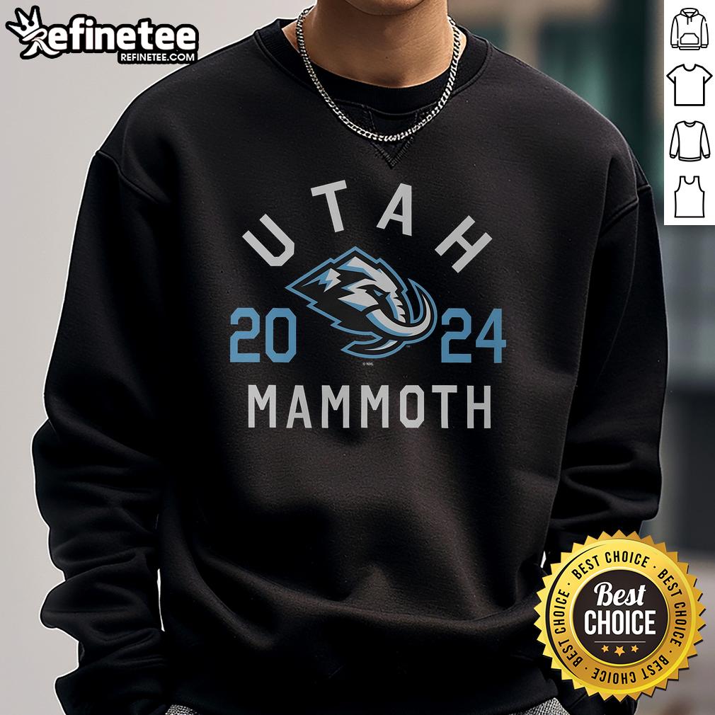 Alt Text: Official Utah Mammoth Heritage Sweatshirt featuring a stylish design and cozy fabric, perfect for fans of Utah's history.