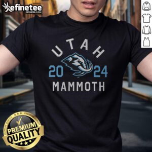 Official Utah Mammoth Heritage T-Shirt featuring a vibrant mammoth graphic and state-inspired design for enthusiasts.