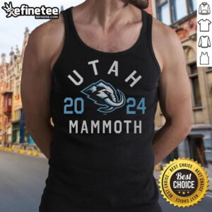 Official Utah Mammoth Heritage Tank Top featuring a unique mammoth graphic, perfect for casual wear and outdoor adventures.
