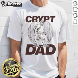 Premium Cryptdad T-Shirt featuring a stylish design, perfect for cryptocurrency enthusiasts and casual wear.
