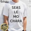 Alt Text: Premium Le Boom models the Seas Le Mo Chara T-shirt, showcasing vibrant design and stylish fit for casual wear.
