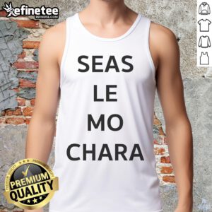 Model wearing Premium Le Boom Seas Le Mo Chara tank top, showcasing vibrant design and comfortable fit.