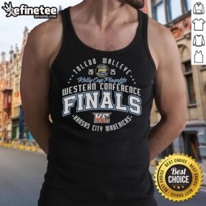 Premium Toledo Walleye 2025 Western Conference Finals Circle Tank Top featuring team colors and logo for sports fans.