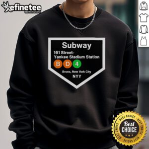 Premium Yankee Stadium Subway Stop Sweatshirt featuring iconic design and comfortable fit for fans.