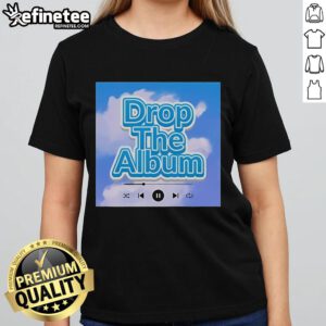 Pretty Yuno Miles Drop The Album Clouds Ladies Tee featuring vibrant graphic design on a stylish women's shirt.