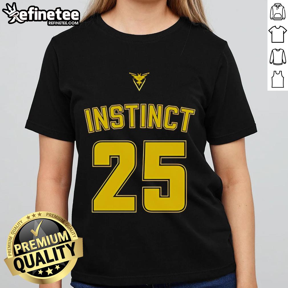 Top Instinct 25 Ladies Tee in vibrant colors, showcasing stylish design and comfortable fit for active women.