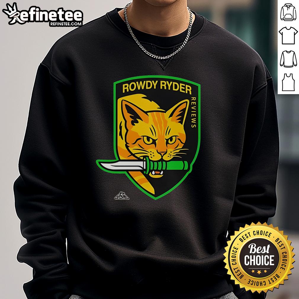 Good Rowdy Ryder Reviews Cat Hound Logo Sweatshirt featuring a stylish design and vibrant colors for casual wear.