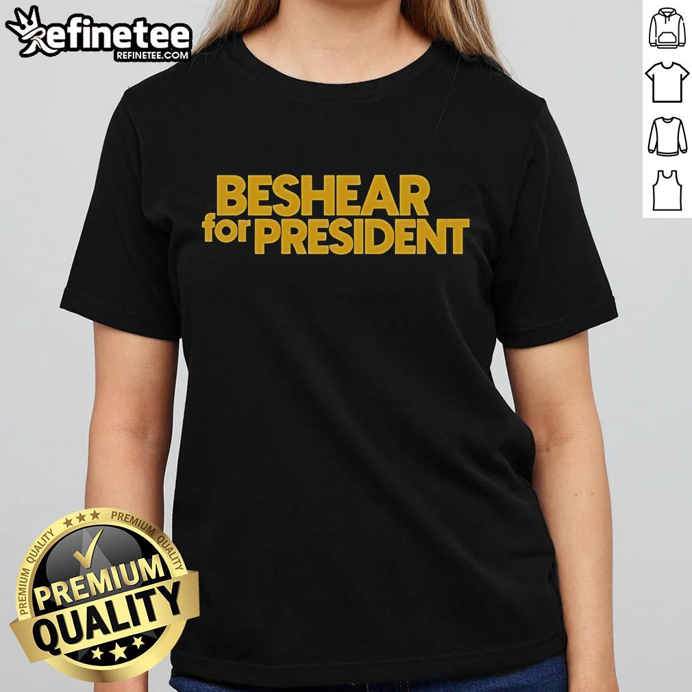 Stylish Hot Beshear for President ladies tee featuring bold graphics, perfect for supporters of Beshear's campaign.