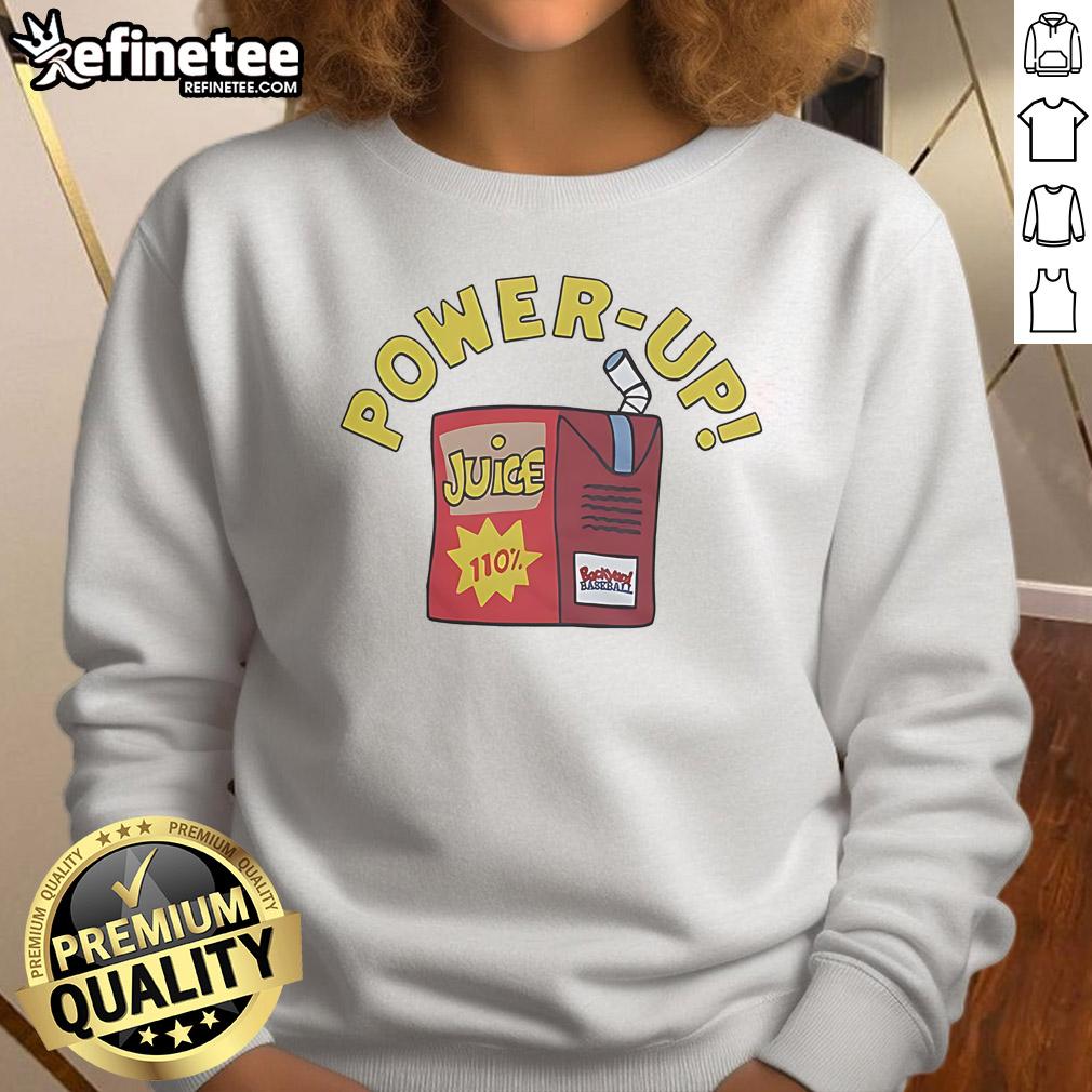 Nice Backyard Baseball Power Up Sweatshirt featuring vibrant graphics and comfortable design for baseball fans.