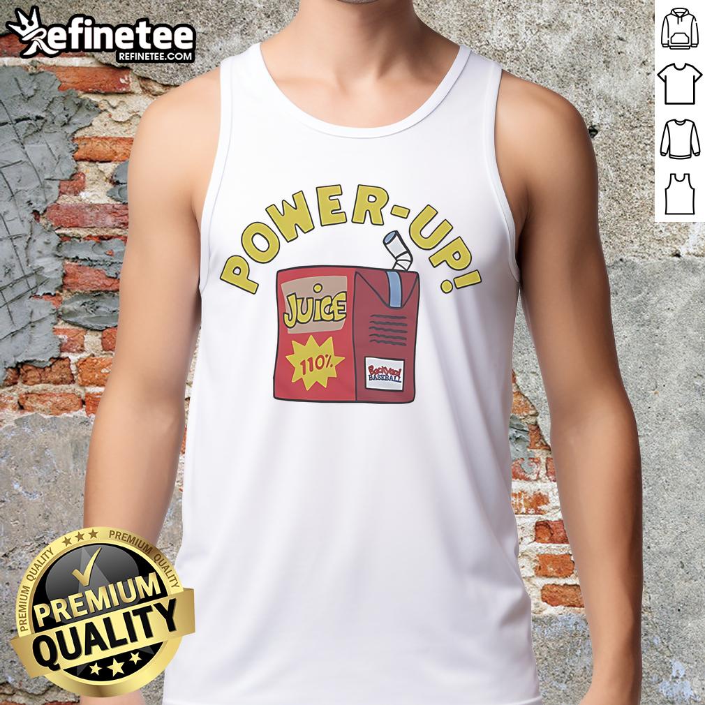 Nice Backyard Baseball Power Up Tank Top featuring a vibrant design, perfect for summer sports and casual wear.