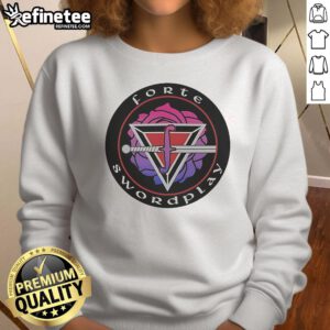 Nice Forte Swordplay logo sweatshirt featuring a stylish design perfect for fans of swordplay and casual wear.