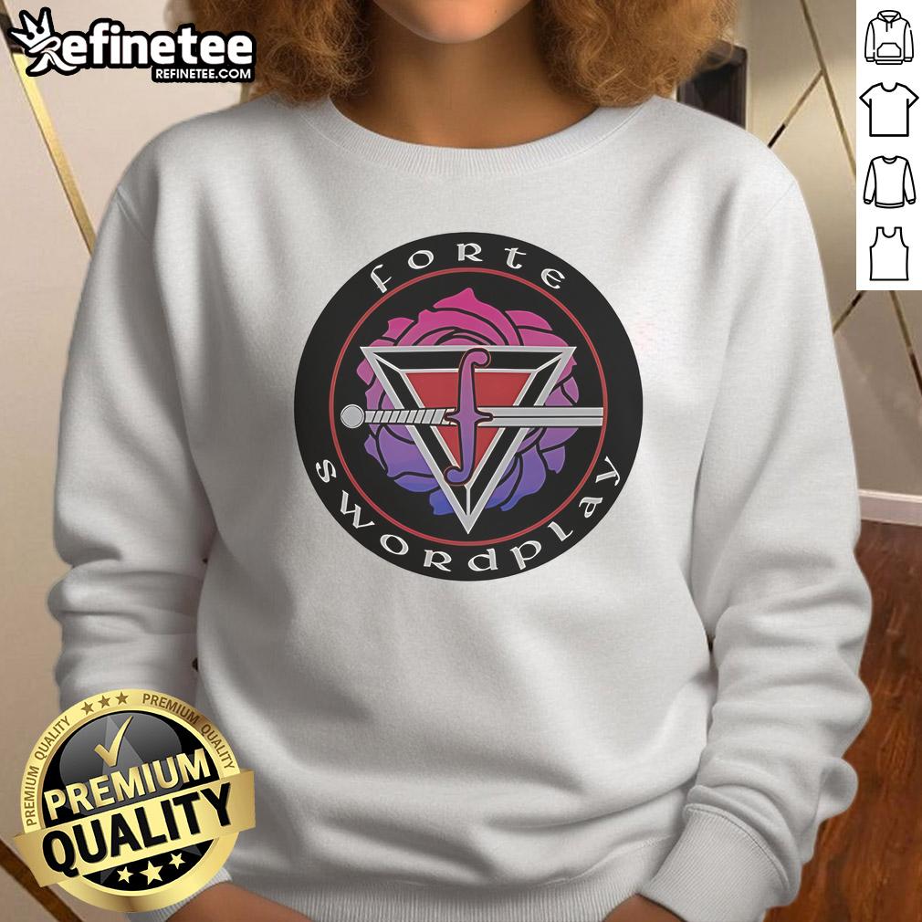 Nice Forte Swordplay logo sweatshirt featuring a stylish design perfect for fans of swordplay and casual wear.