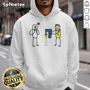 Alt Text: Cartoon hoodie featuring T.J. McConnell, celebrating Indiana Pacers' Finals Game 7 victory.
