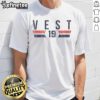 Vintage Nice Will Vest 19 Detroit Font T-Shirt showcasing retro design and bold typography for stylish casual wear.