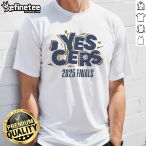 Alt Text: 2025 NBA Champions Indiana Pacers T-Shirt - Nice Yes 'Cers Finals Apparel with team logo and vibrant design.