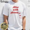 Official Alive With Pleasure T-Shirt featuring vibrant design and comfortable fit for stylish everyday wear.