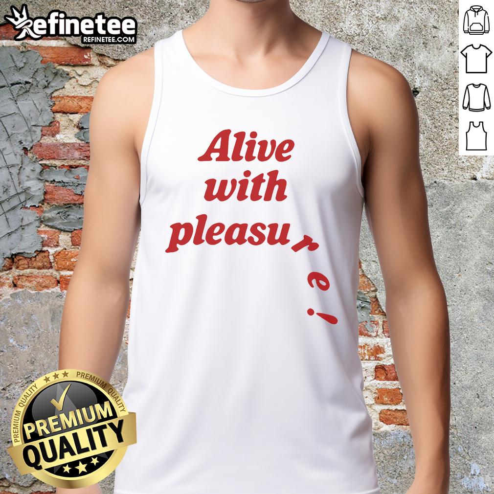 Official Alive With Pleasure Tank Top in vibrant colors, perfect for summer fashion and casual wear.