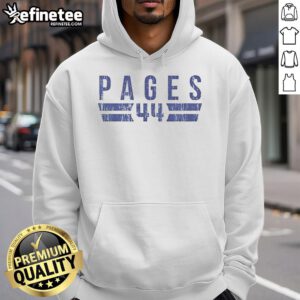 Vintage Los Angeles D Font hoodie featuring 'Official Andy Pages 44' design, perfect for stylish streetwear enthusiasts.