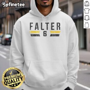 Official Bailey Falter 6 Pittsburgh Vintage Hoodie in navy, showcasing a stylish design perfect for fans and casual wear.
