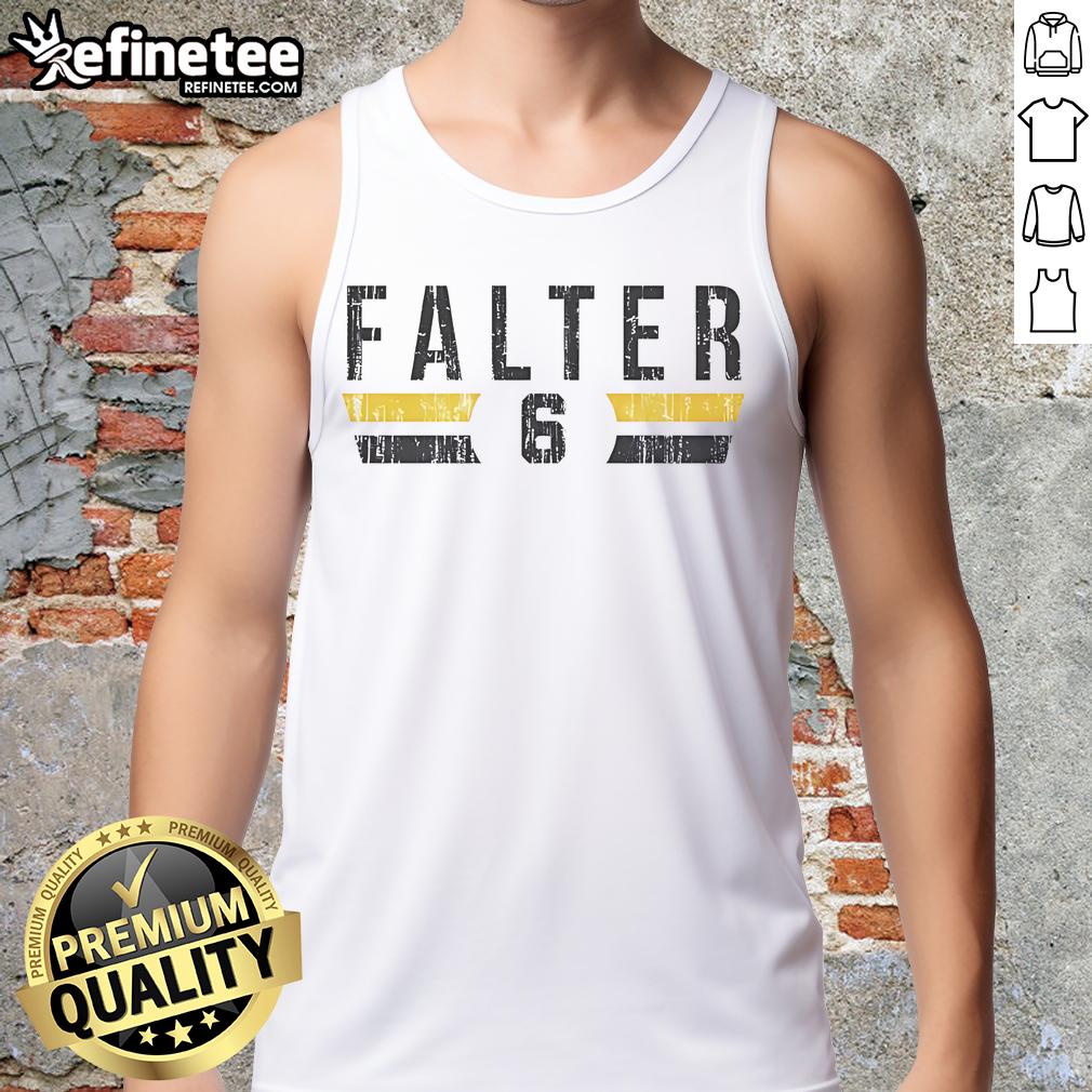 Official Bailey Falter 6 Pittsburgh Vintage Tank Top featuring a classic design and team colors for stylish fan wear.