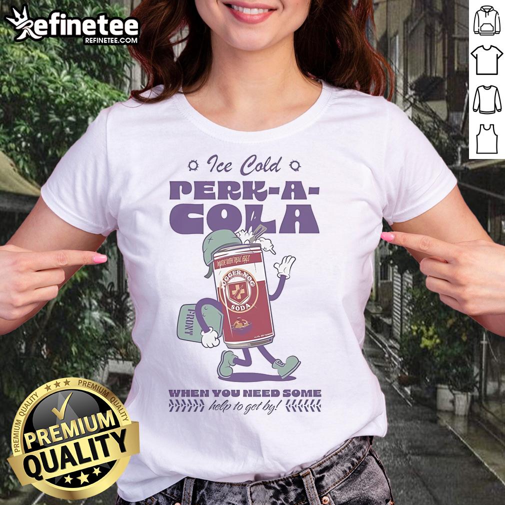 Official Call of Duty Ice Cold Perk-A-Cola ladies tee featuring a stylish design for gamers and fans of the franchise.