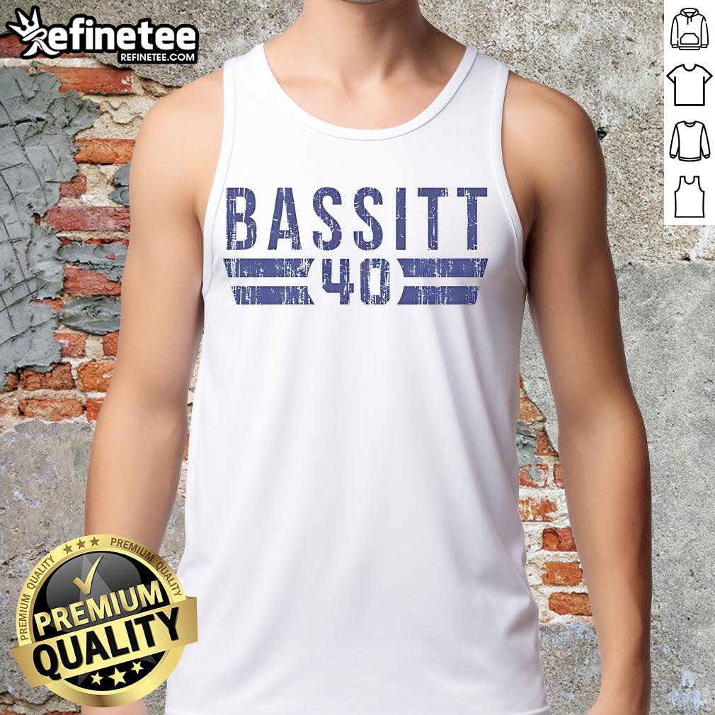 Vintage Toronto tank top featuring Chris Bassitt's official number 40, perfect for baseball fans and collectors.