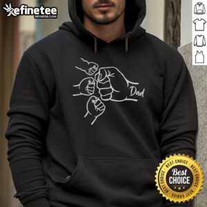 Official Dad Hands Father's Day Celebration Hoodie showcasing a fun design perfect for Father's Day gifts.