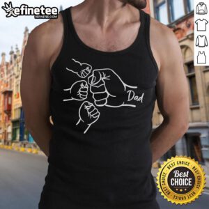 Alt Text: Official Dad Hands Fathers Day Celebration Tank Top featuring a fun design perfect for Father's Day festivities.